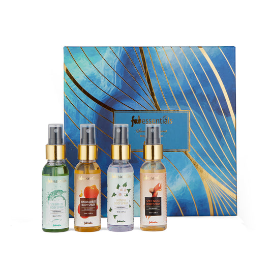 Fabessentials Scented Treasures Gift Set - Sea Breeze, Warm Amber, Jasmine, Spice Musk