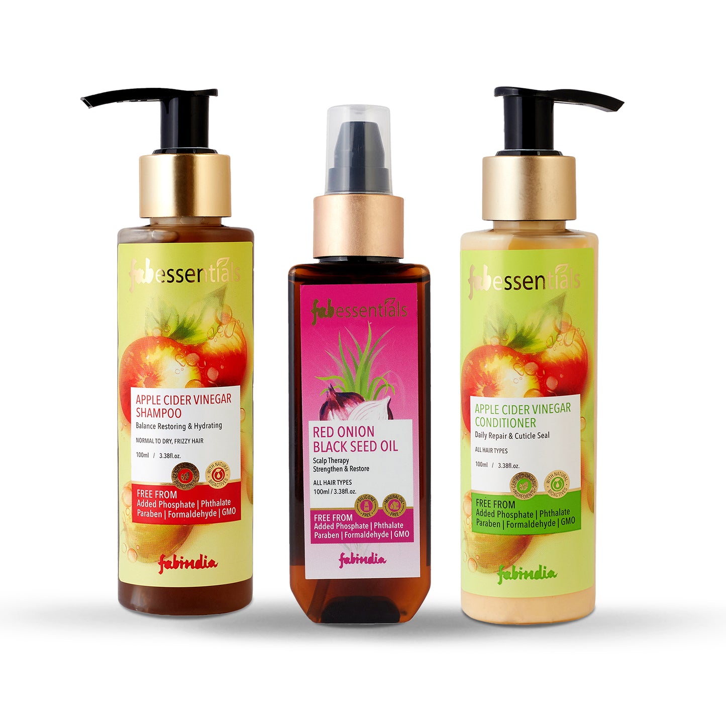 Fabessentials Hair & Now Gift Set - Apple Cider Vinegar, 300ml