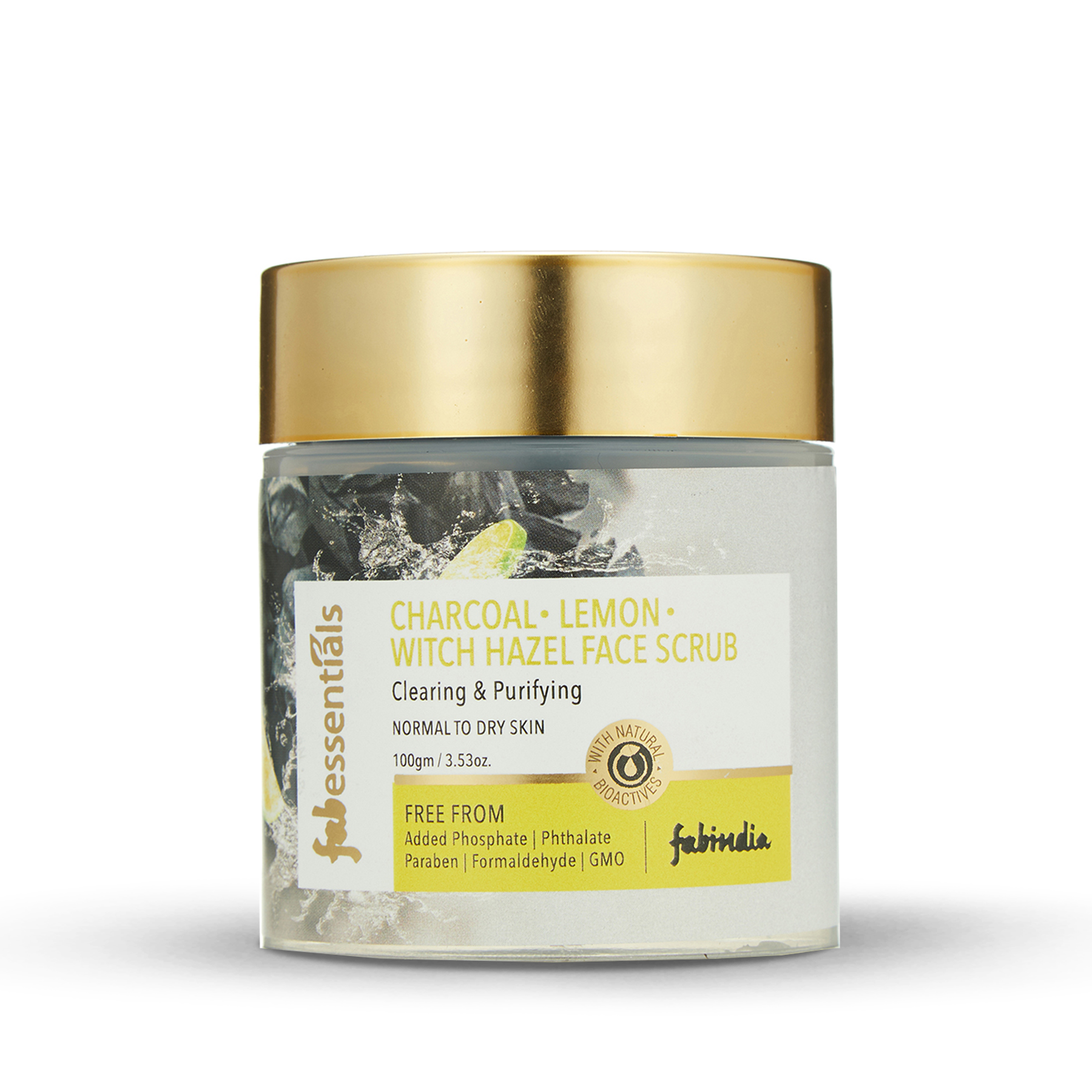 Fabessentials Charcoal Lemon Witch Hazel Face Scrub With Activated Bam Fabessentials Charcoal Lemon Witch Hazel Face Scrub With Activated Bam