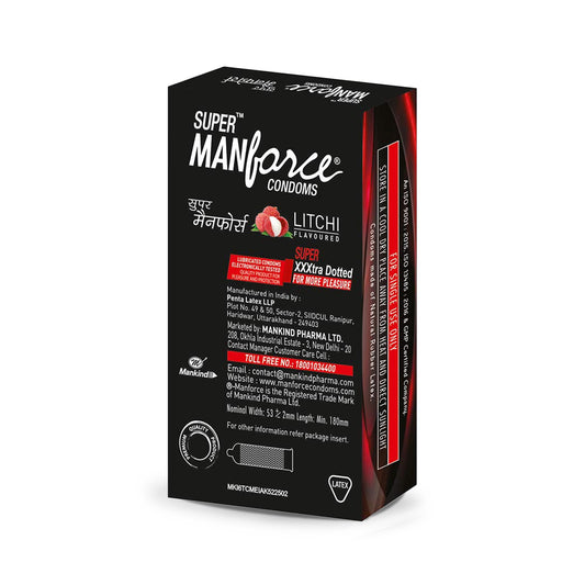 Manforce Litchi 1500 Dots Condoms, 10 Pieces