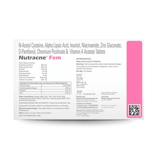 Nutracne Fem, 10 Tablets