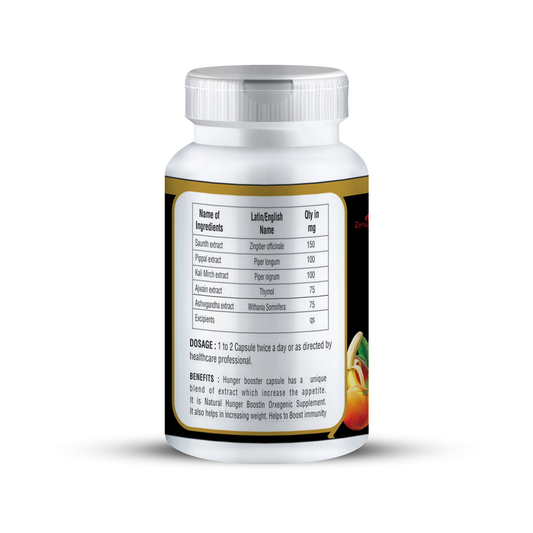 Zenius Hunger Booster Capsules, 60 Capsules