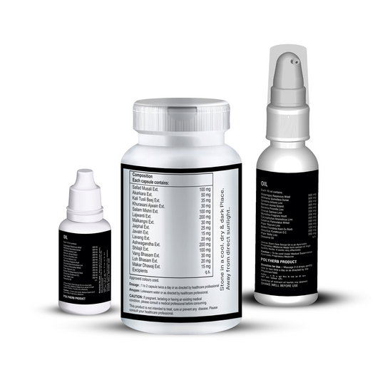 Zenius Stame Care Kit (60 Capsules & 30ml Oil & 15ml Oil)