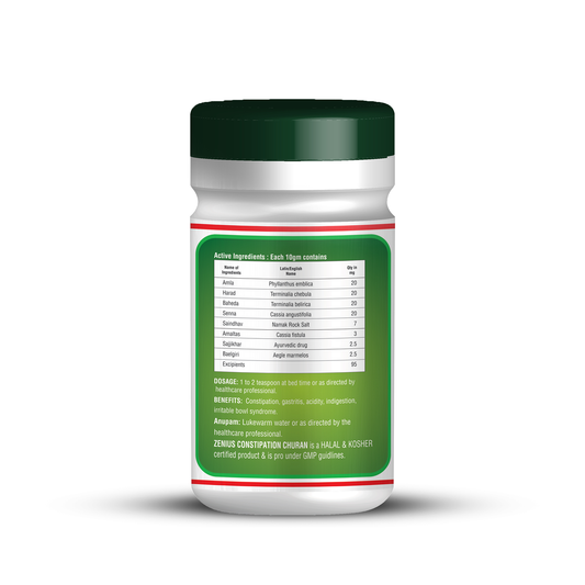 Zenius Constipation Churan, 100gm