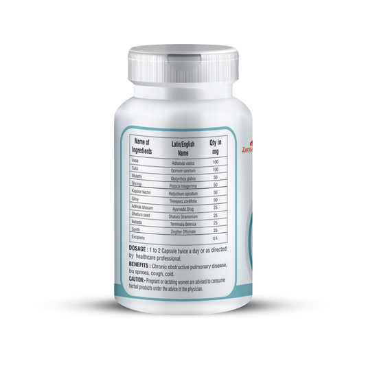 Zenius Asthma Care Capsule For Asthma Relief, 60 Capsules