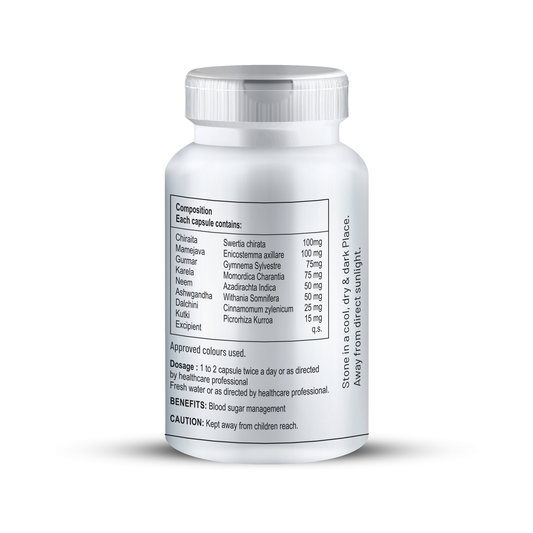 Zenius Diabetic Control Capsules, 60 Capsules