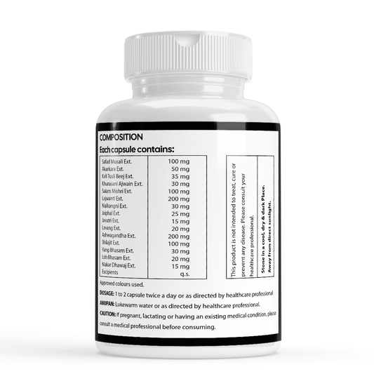 Zenius TestoCare Capsule for Men, 60 capsules