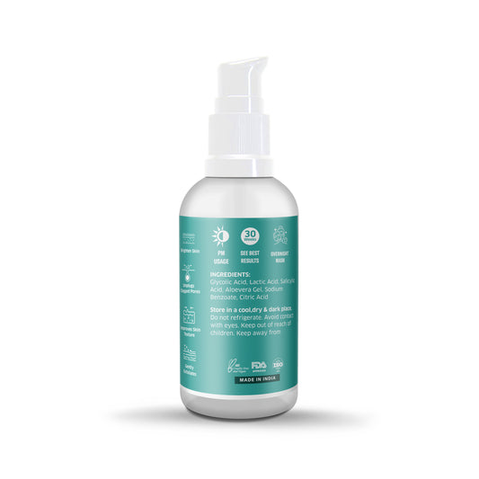 Bake 8% Glycolic Acid Peeling Serum With Lactic & Salicylic Acid For Dark Spots, 30ml