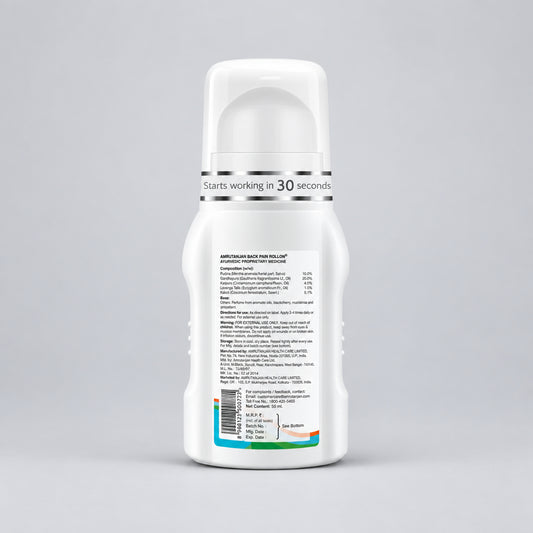 Amrutanjan Advanced Back Pain Roll-On, 50ml