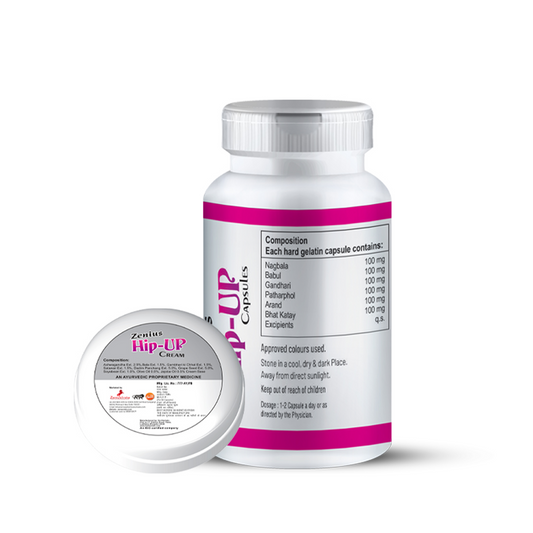 Zenius Hip Up Kit For Hip Enhancing & Butt Tightening (50gm Cream & 60 Capsules)