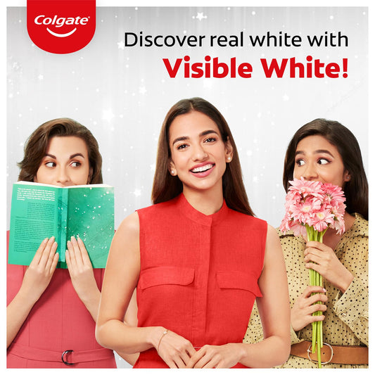 Colgate Visible White Teeth Whitening Toothpaste, 100gm