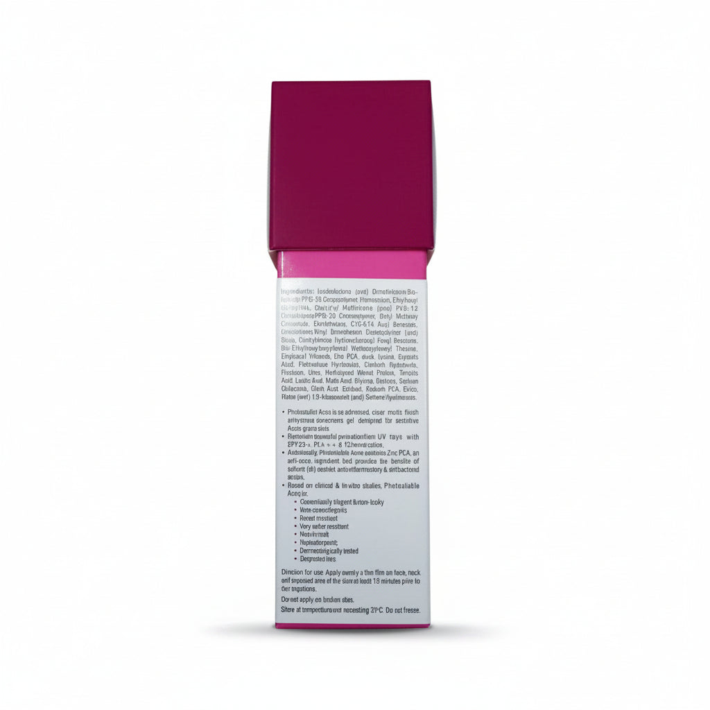 Photostable Acne Clear Matte Finish Sunscren Gel SPF 55+ PA+++, 50gm