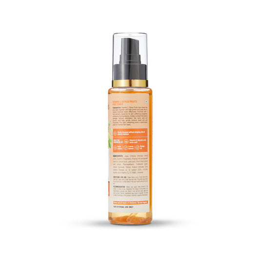 Fabessentials Vitamin C Citrus Fruits Face Toner with Lactic Acid & Glycolic Acid, 110ml