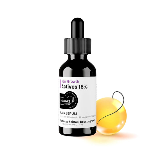 Vandyke 18% Hair Growth Actives Serum Procapil, Capilia Longa, Redensyl & Baicapil, 30ml