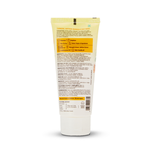 Fabessentials Turmeric Saffron Marigold Face Wash, 100gm
