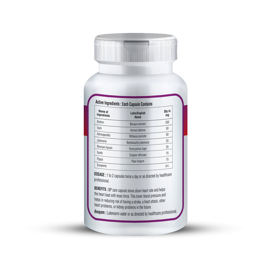 Zenius BP Care Capsules For Blood Pressure, 60 Capsules