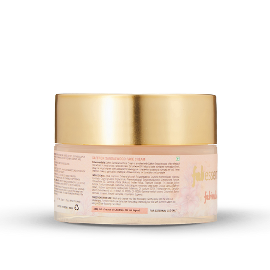 Fabessentials Saffron Sandalwood Face Cream, 50gm