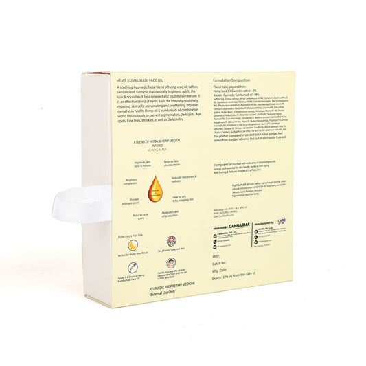 Cannarma Hemp Kumkumadi Face Oil, 30ml
