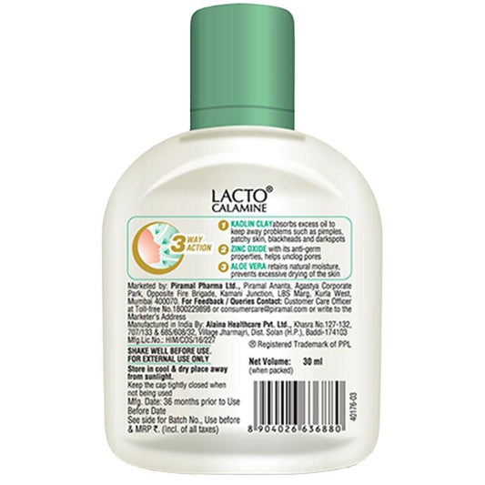 Lacto Calamine Oil Balance For Combination to Normal Skin, 30ml