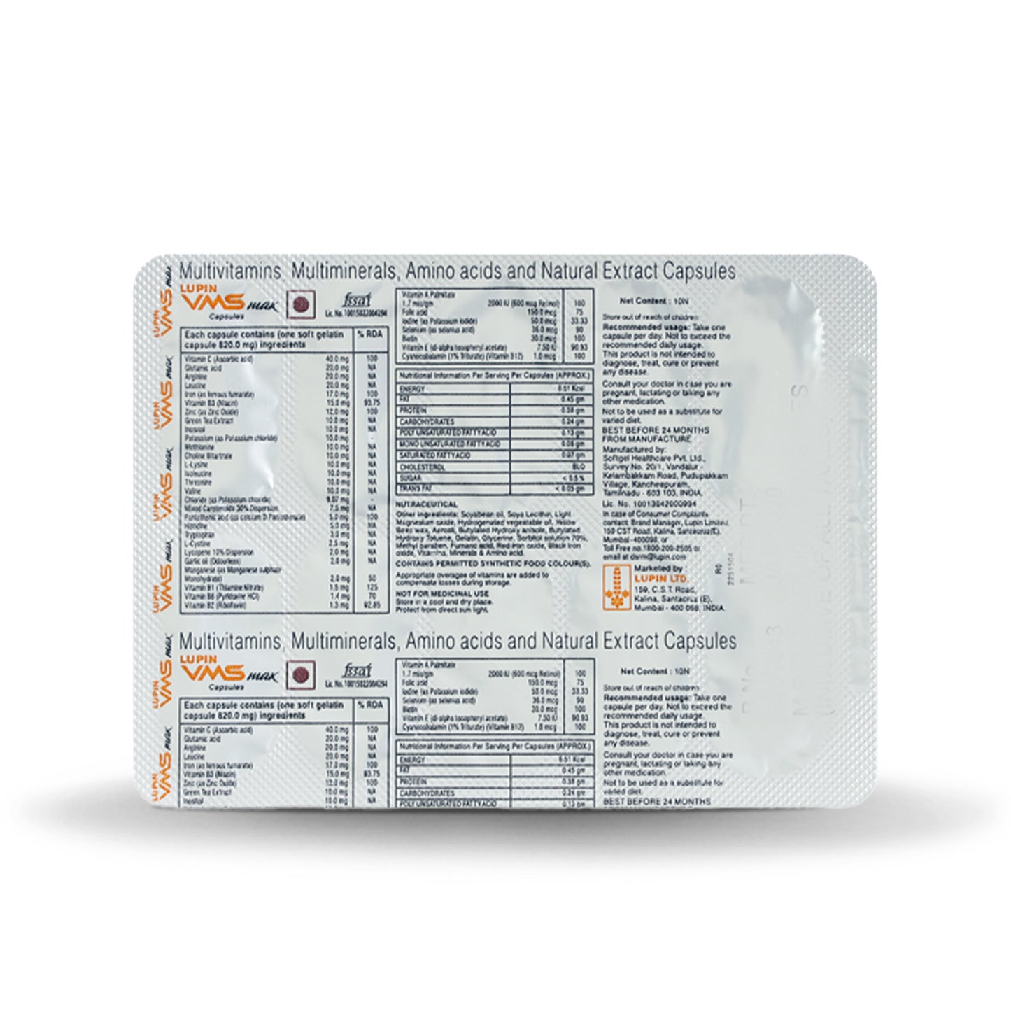 VMS Max, 10 Capsules
