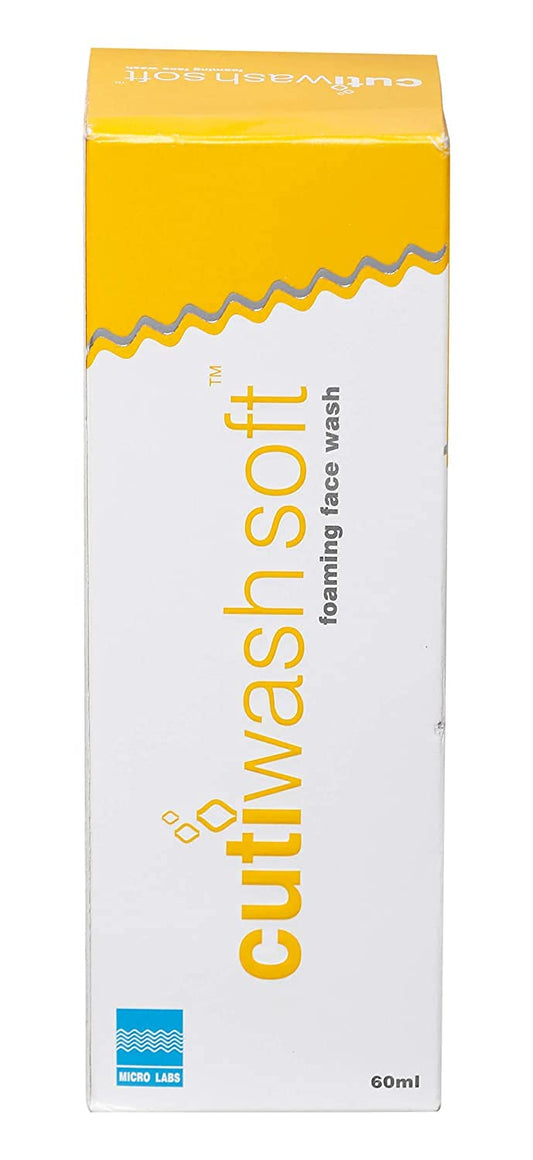 Cutiwash Soft Foaming Face Wash, 60ml