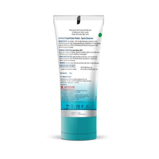 La Shield Expert Urban Protect Sports Sunscreen Gel SPF 50 + PA+++, 50gm