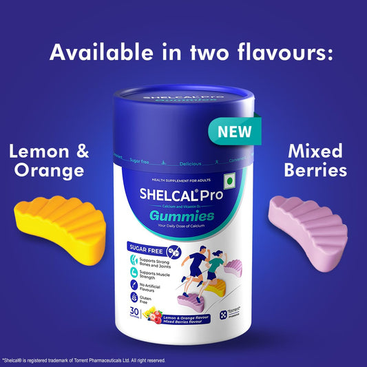 Shelcal Pro Sugar Free Gummies, 30 Gummies