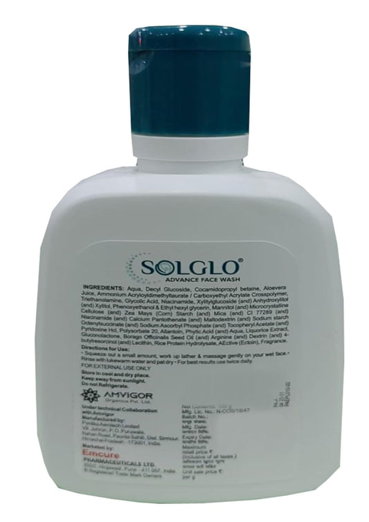 Solglo Advance Facewash, 100gm
