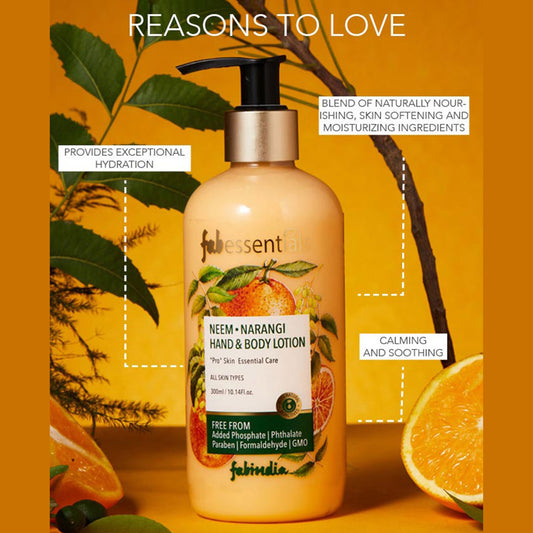 Fabessentials Neem Narangi Hand & Body Lotion, 300ml