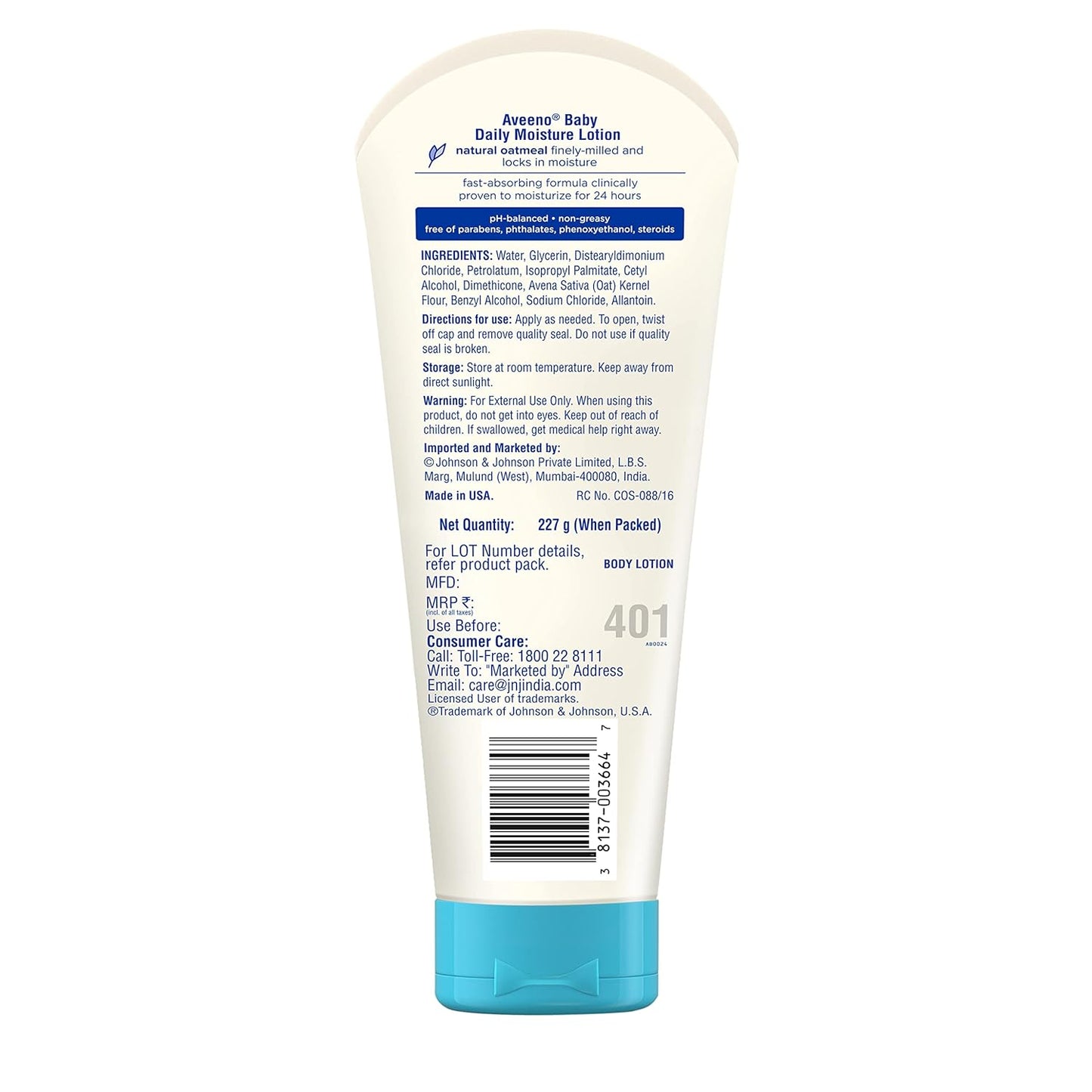 Aveeno Baby Daily Moisturizing Lotion, 227gm