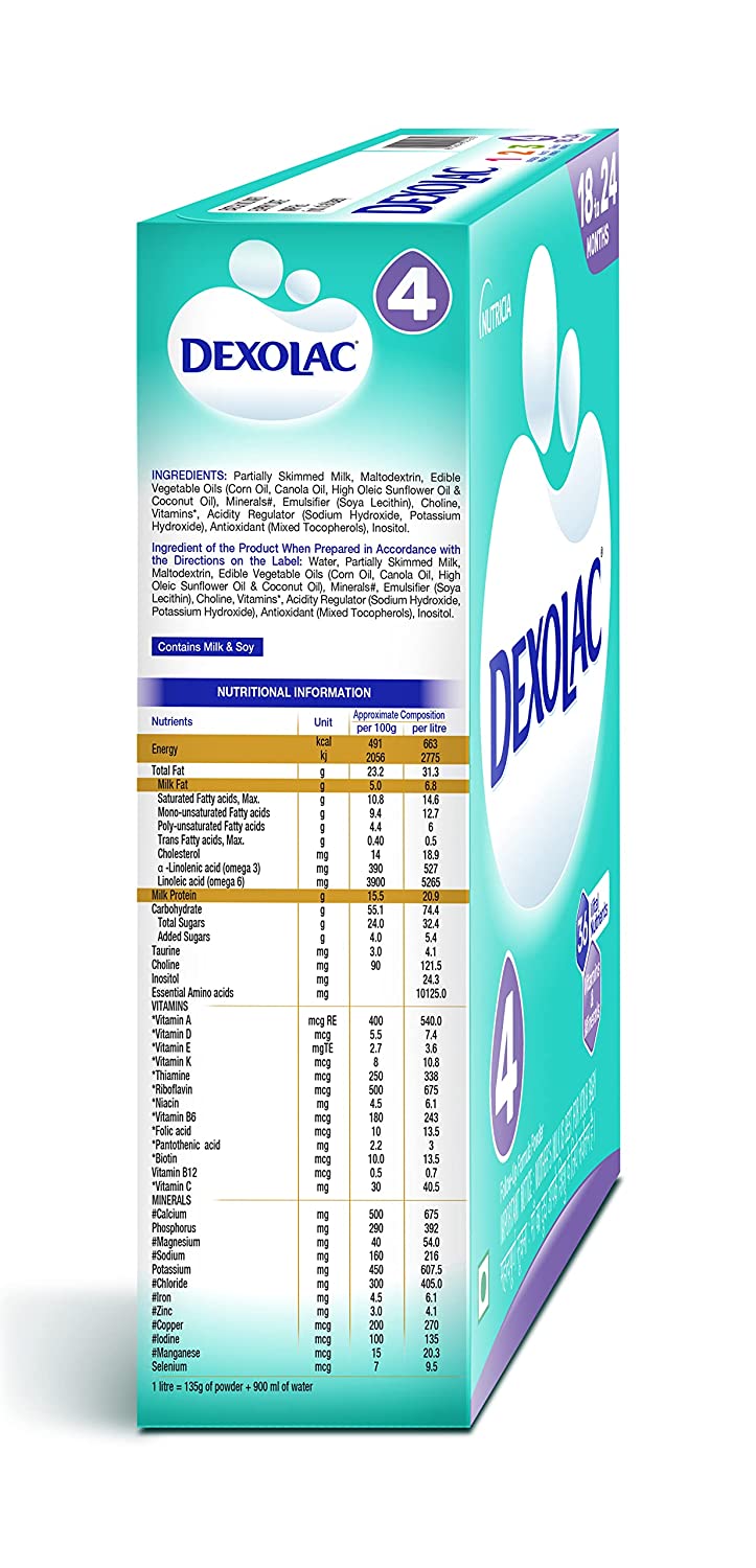 Dexolac - 4 Follow-Up Formula Refill Pack, 400gm
