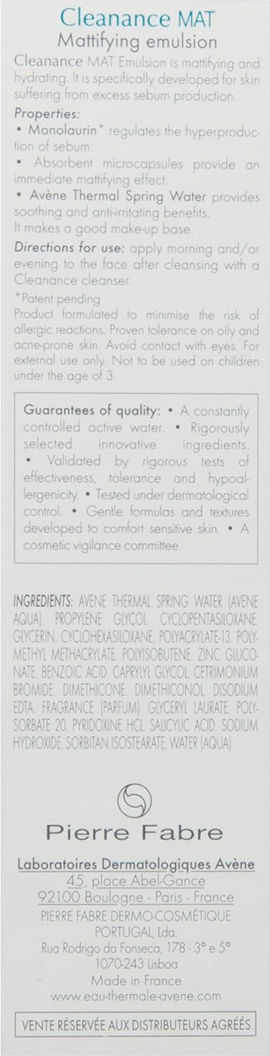 Avene Cleanance Mat Emulsion,40ml