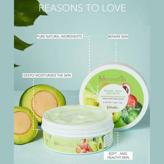 Fabessentials Avocado Lychee Body Butter, 200ml