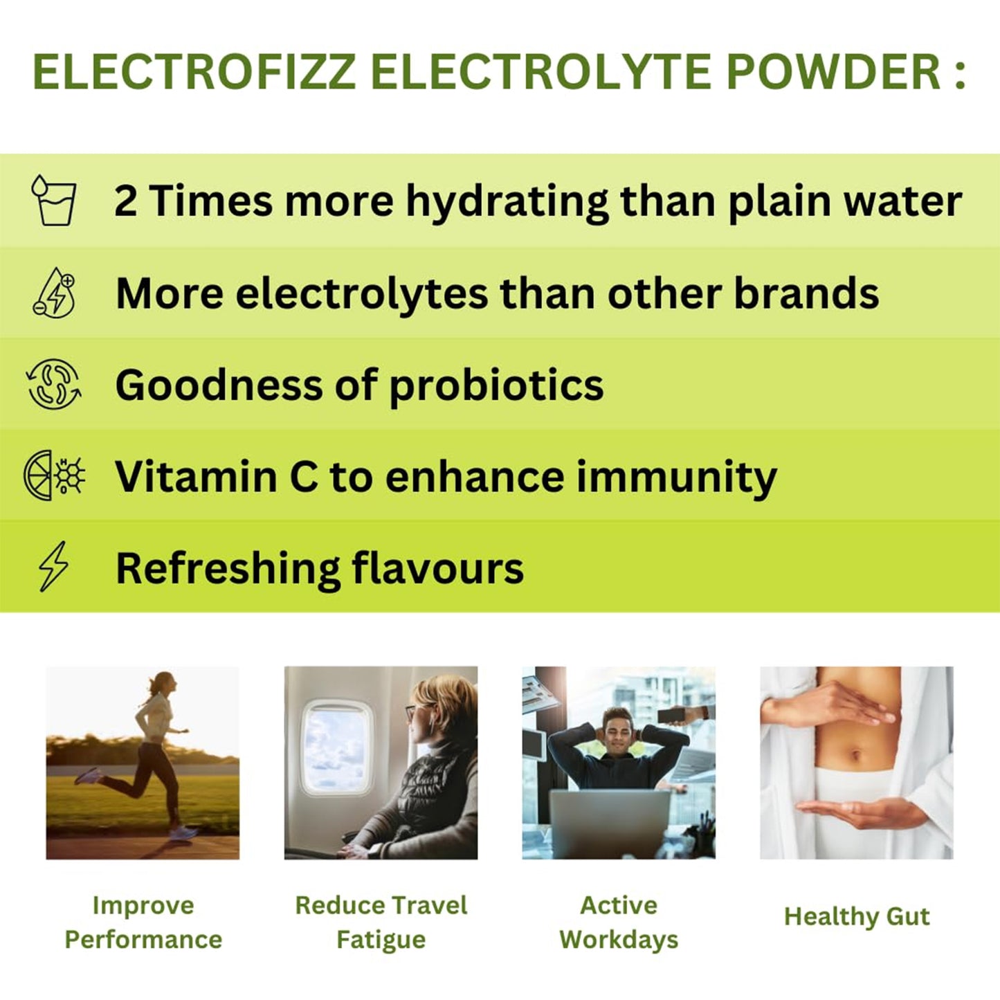 ElectroFizz Instant Hydration Energy Drink Powder Lemon Flavour, 1Kg Jar Pack