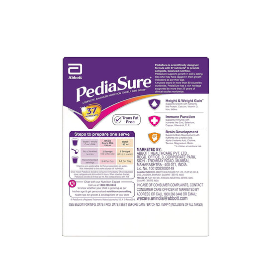 PediaSure Kesar Badam Refill Pack, 200gm