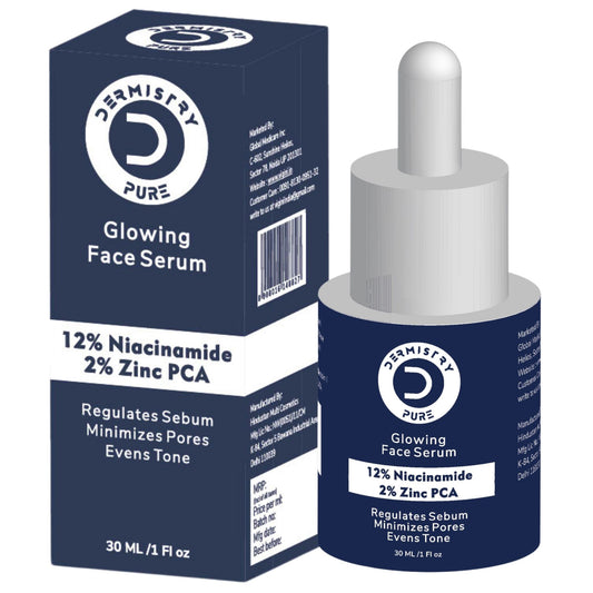 Dermistry Pure 12% Niacinamide 2% Zinc Serum | Oil Control Blemishes Minimizes Pores Evens Skin Tone, 30ml