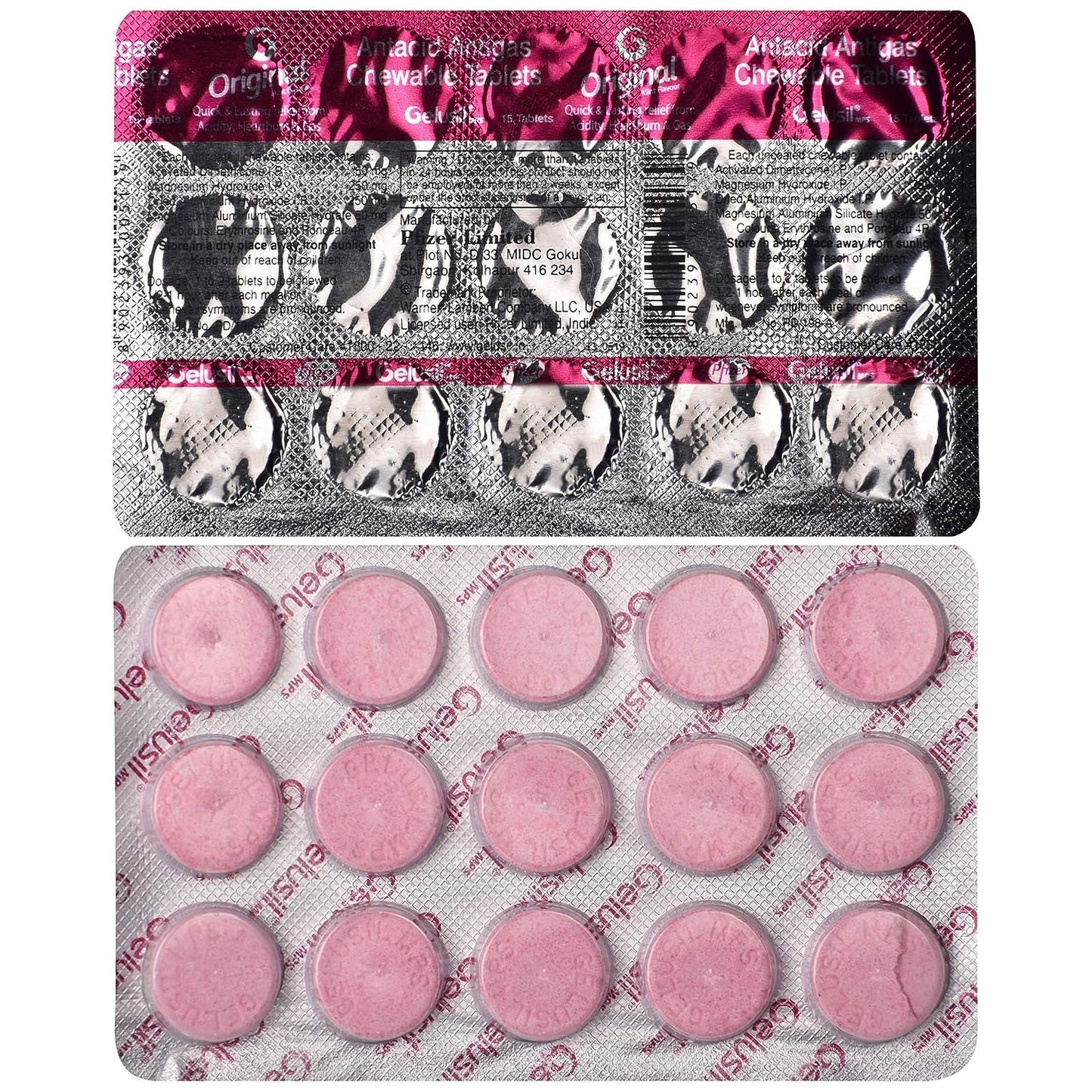 Gelusil MPS, 15 Tablets
