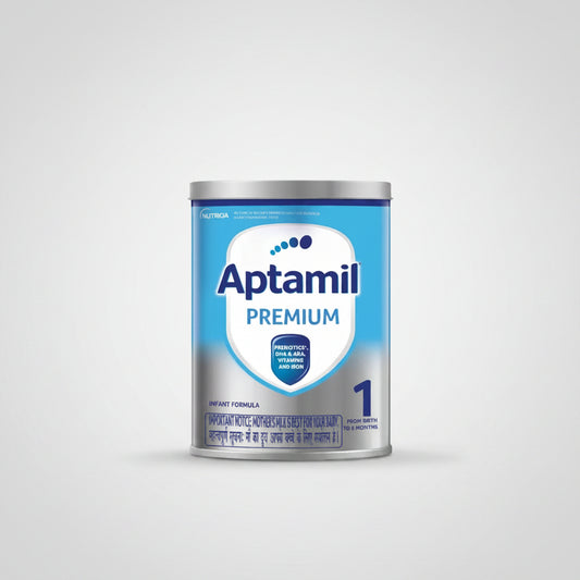 A tin of Aptamil Premium 1 Infant Formula from birth to 6 months, 400gm.