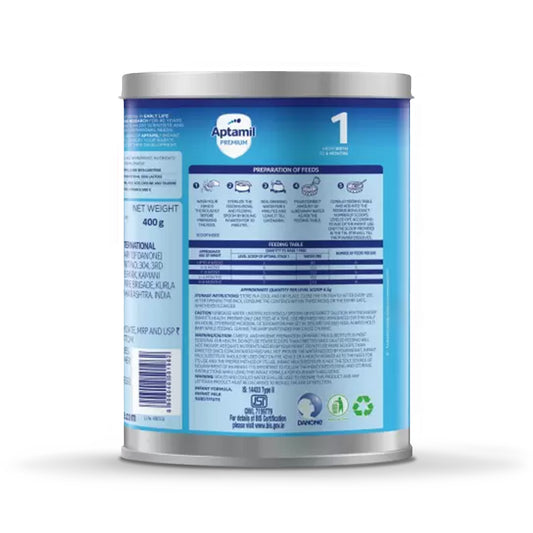 Aptamil Premium 1 Infant Formula From Birth to 6 Months - Tin, 400gm