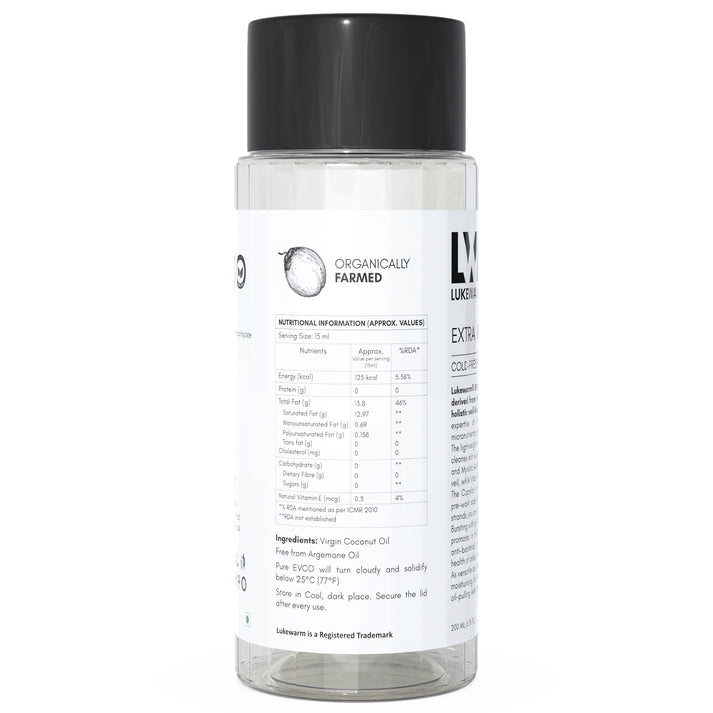 Lukewarm Sunscreen & Extra Virgin Coconut Oil : Supple Skin: Hydrated by Coconut, Protected by Sunscreen SPF 50+ PA++++