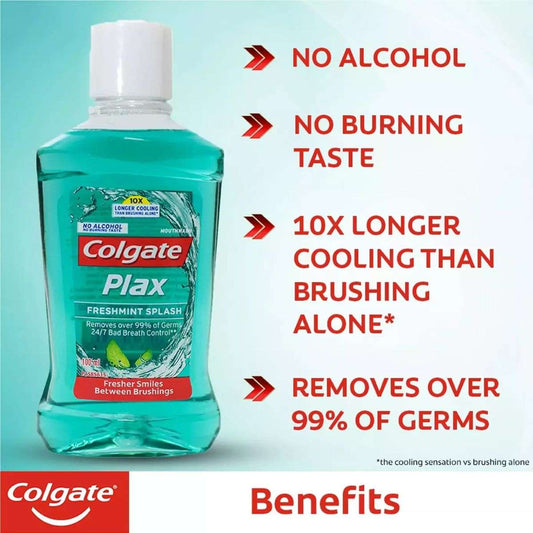 Colgate Plax Freshmint Splash Mouthwash, 100ml