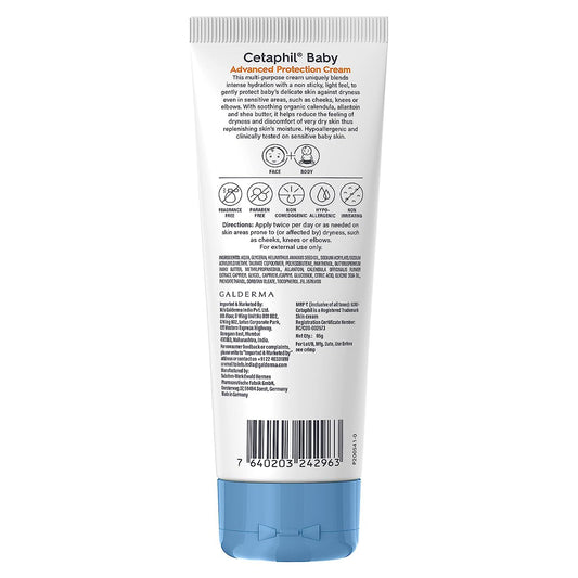 Cetaphil Baby Advanced Protection Cream With Organic Calendula, 85gm