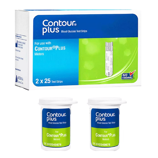 Contour Plus Blood Glucose Test Strips 50s
