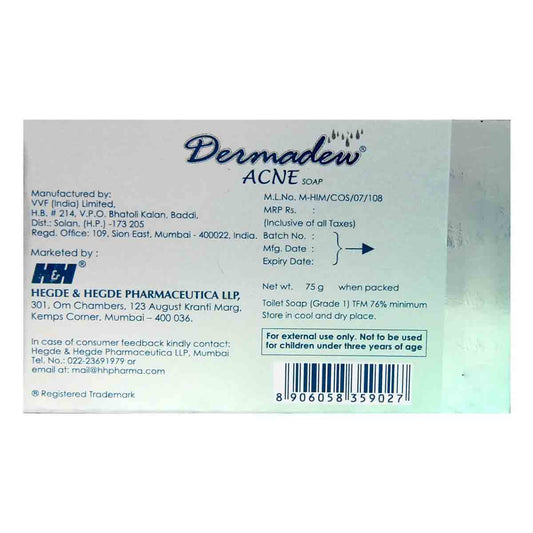 Dermadew Acne Soap, 75gm