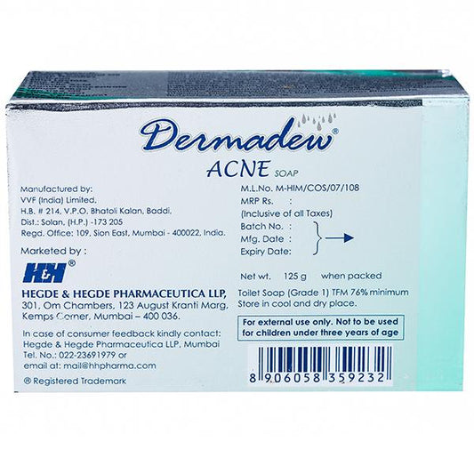 Dermadew Acne Soap, 125gm