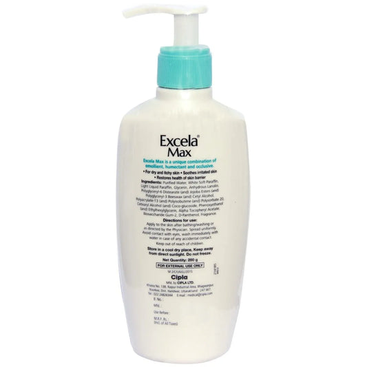 Excela Max moisturiser, 200gm