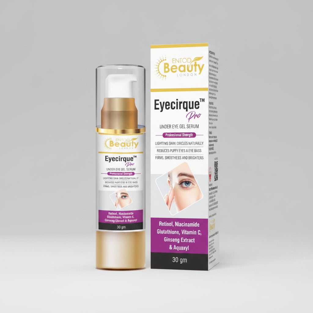 Eyecirque Pro under eye gel serum with packaging on a white background