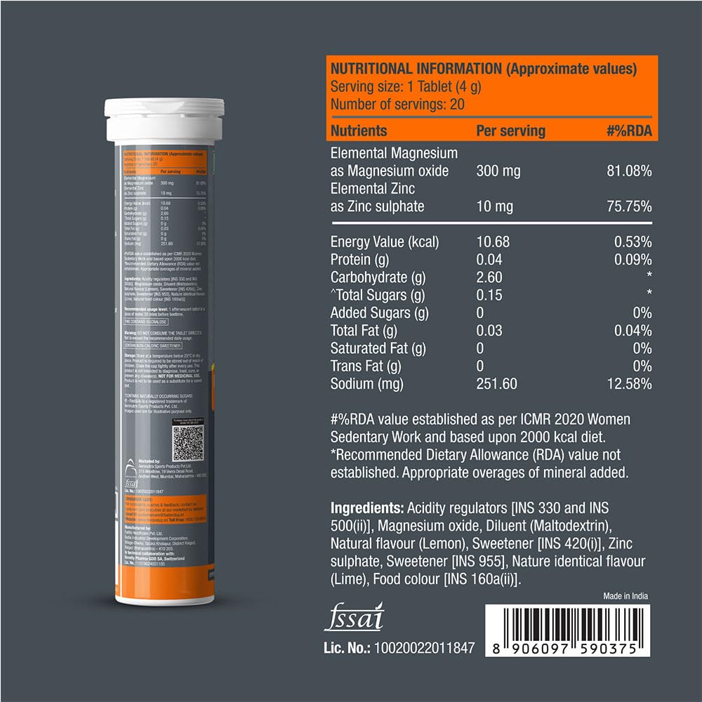 Fast&Up NAC - Acetylcysteine Effervescent (Strawberry), 20 Tablets