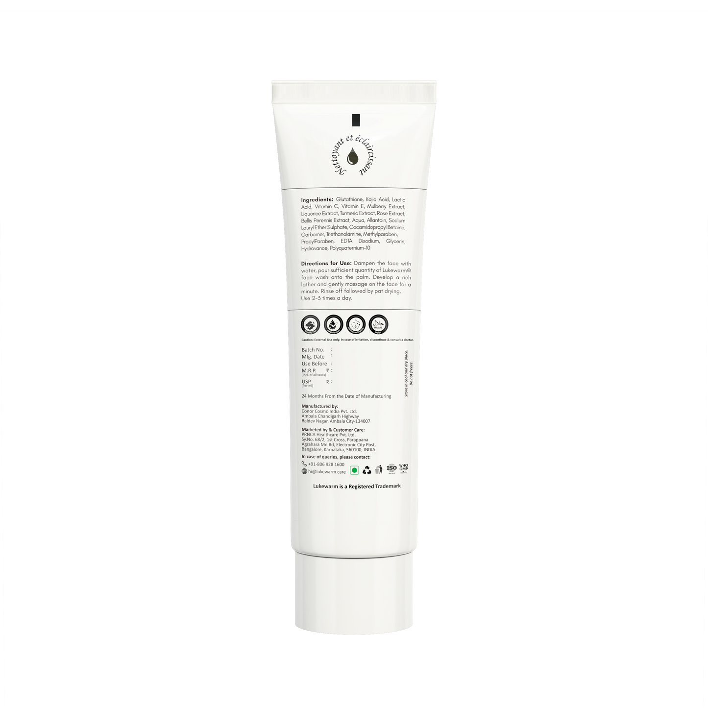 Lukewarm Face Wash 20ml Mini - FREE