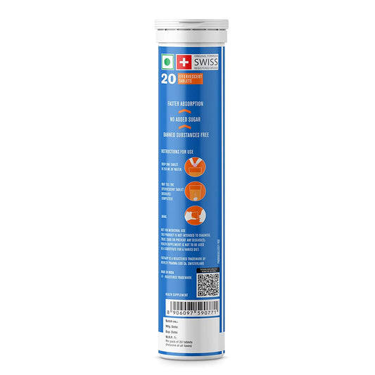 Fast&Up L-Arginine Essentials Orange Flavour, 20 Effervescent Tablets